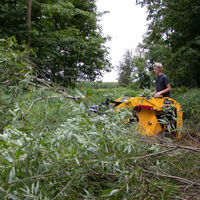 Baumalight tree puller in action