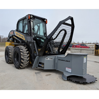 Tree saw on mini skidsteer