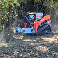 kubota skid steer with baumalight dsa530