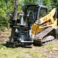 ish712g tree shear on tracted loader