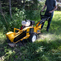 WB44 stump grinder in action