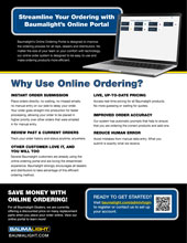 Custamer benefits of entering orders online