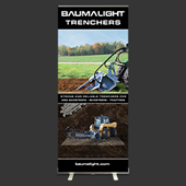 Baumalight trenchers english banner stand