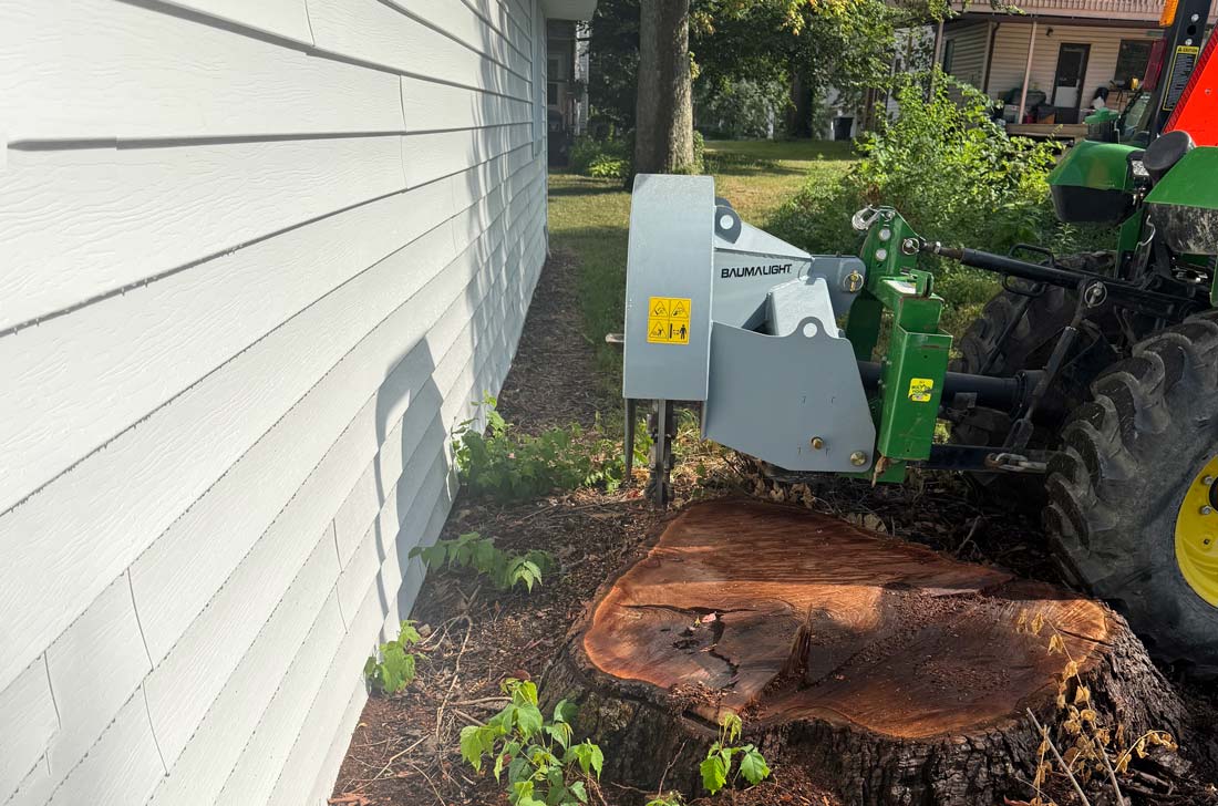 woodland mills stump grinder, kubota stump grinder, wg24 stump grinder