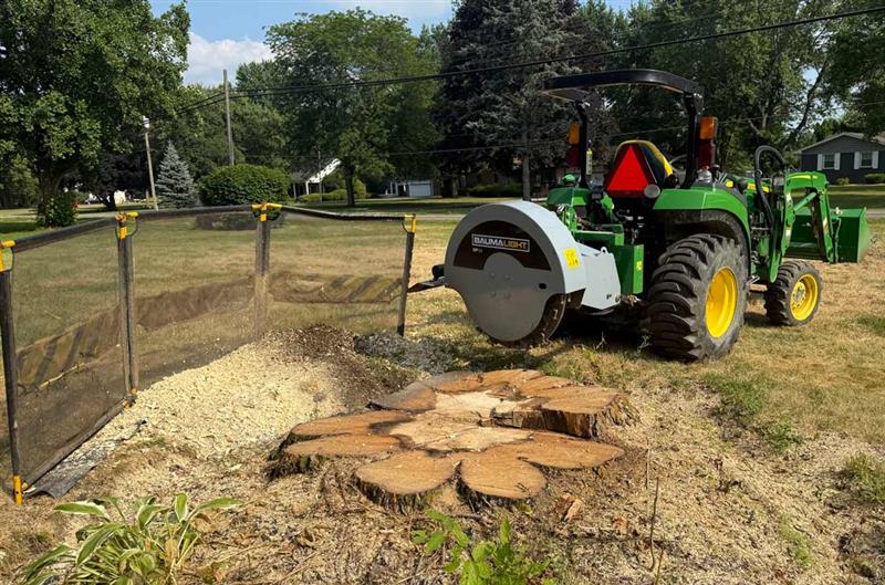 woodland mills stump grinder, kubota stump grinder, wg24 stump grinder