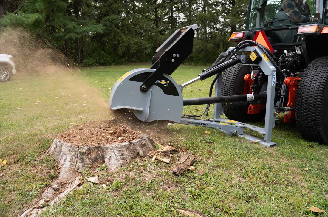 baumalight 3p24 grinding tree stump