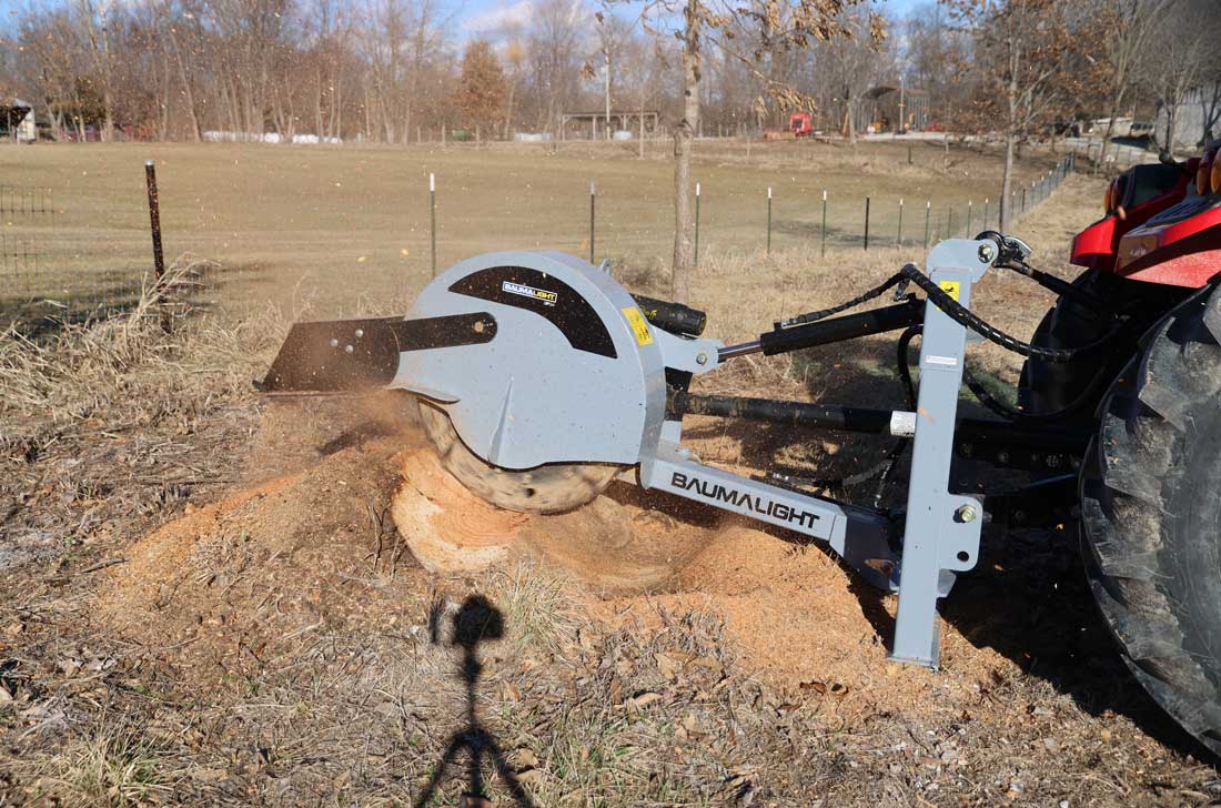 3p34 stump grinder with swing cylinder