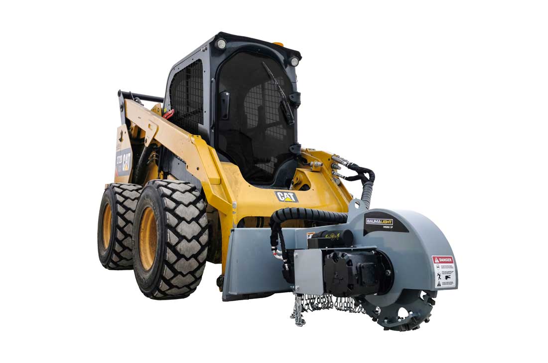 Baumalight HGS50F on CAT 272D skidsteer