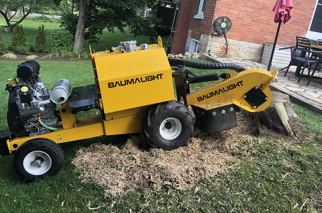 Kohler gas engine for stump grinder