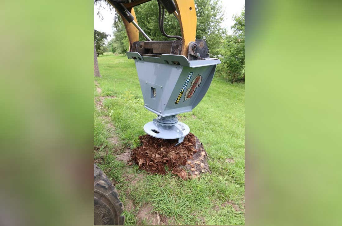 Skidsteer stump planer