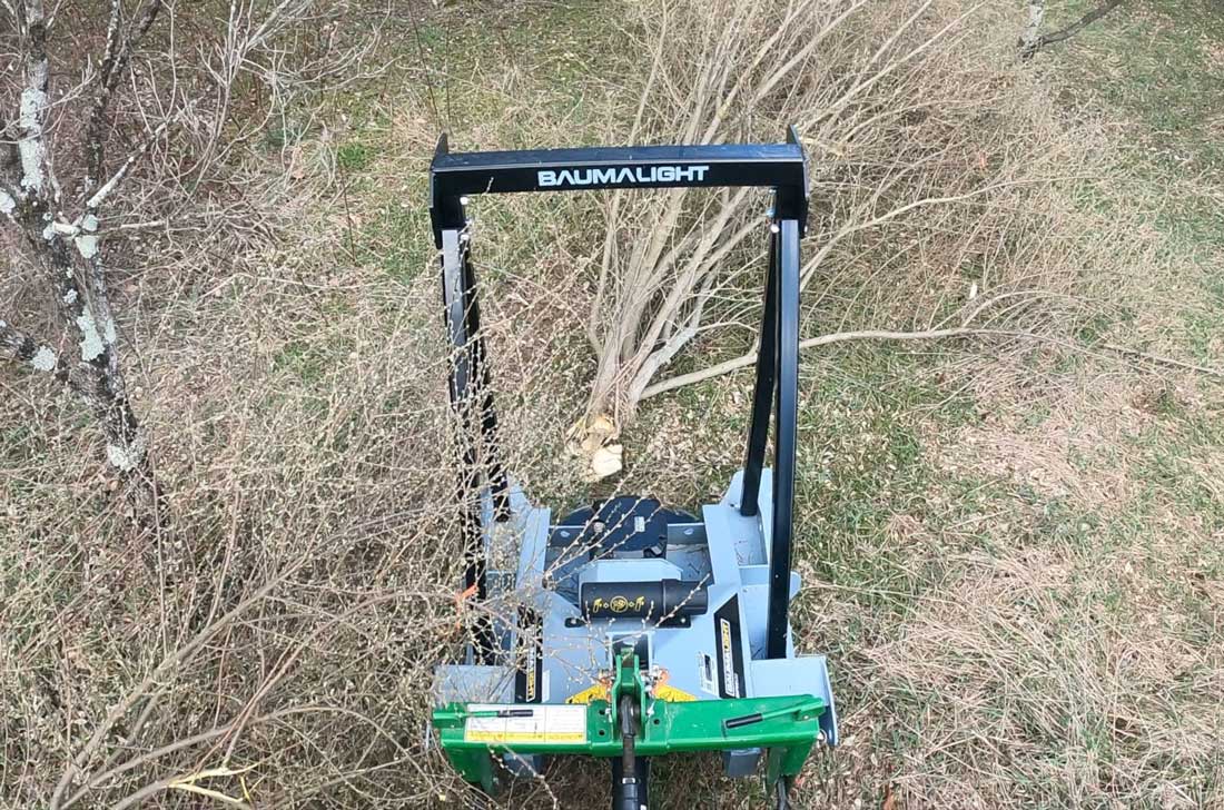 baumalight tractor mounted dph532 treesaw