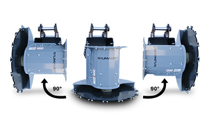 Manual rotating cutting head