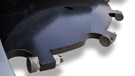 1/2” Thick AR400 steel blade (3/4” Cut)