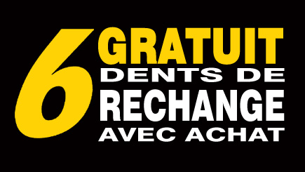 Pack de 6 dents gratuit
