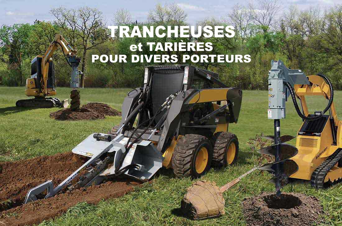 Baumalight Trencher et AugerDrive pour une variété de transporteurs exposés