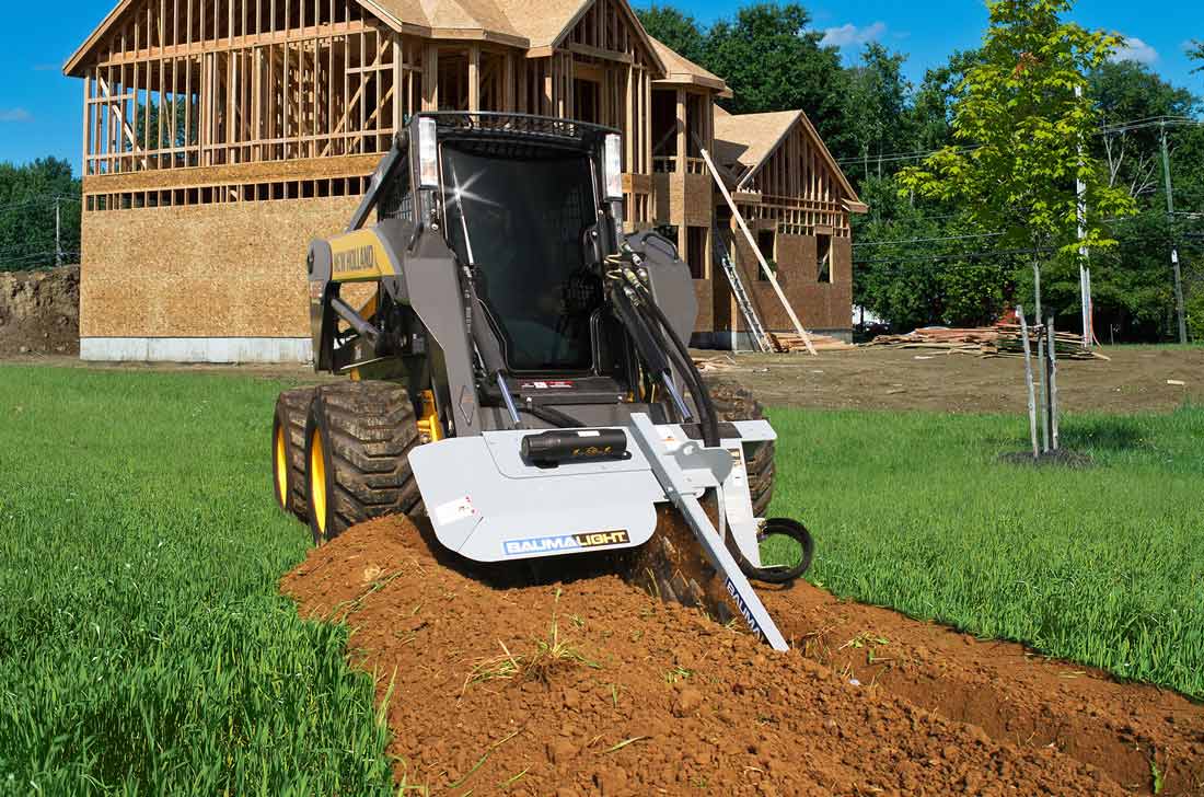 Trancheuse industrielle Baumalight pour skidsteer