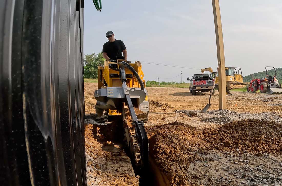 tn236 baumalight trencher in action
