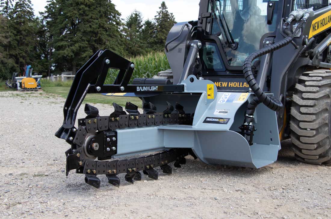 TNS536 baumalight trencher for skidsteers