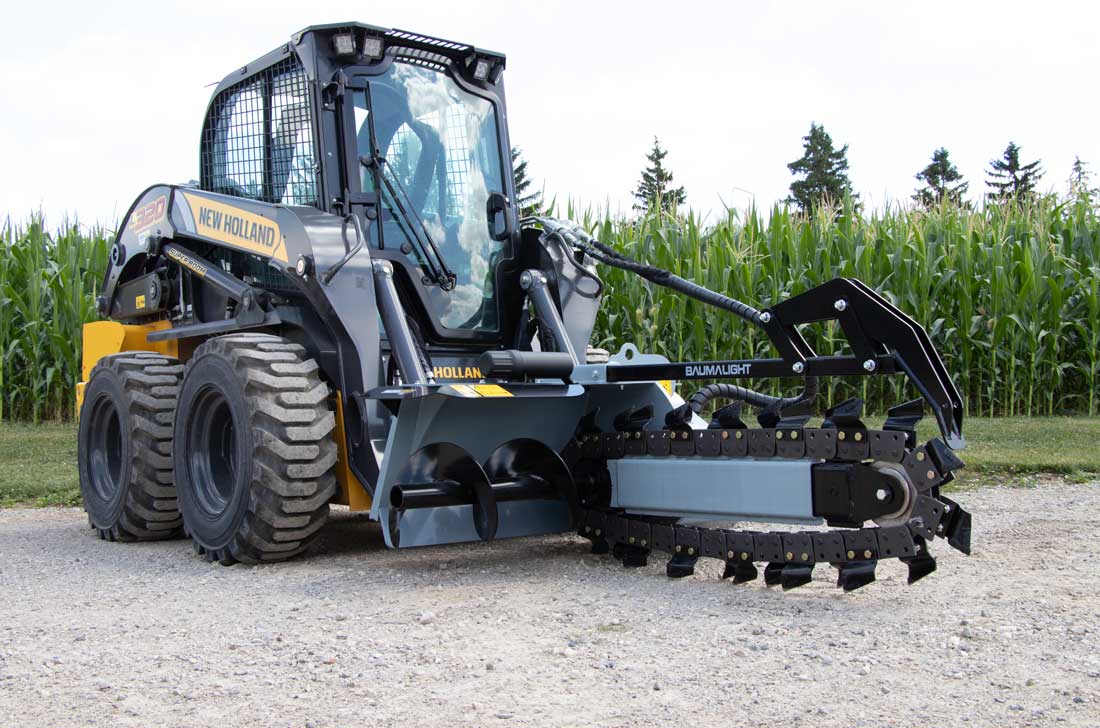 adjustable chain tns536 baumalight trenchers