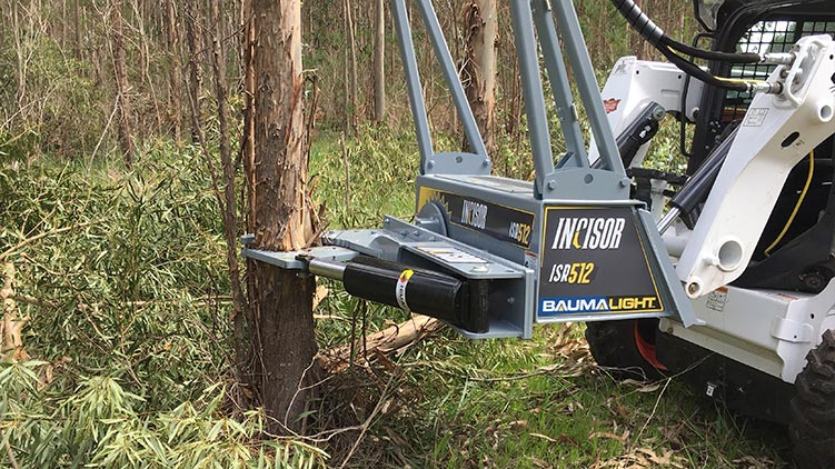ISR512 tree shear in action