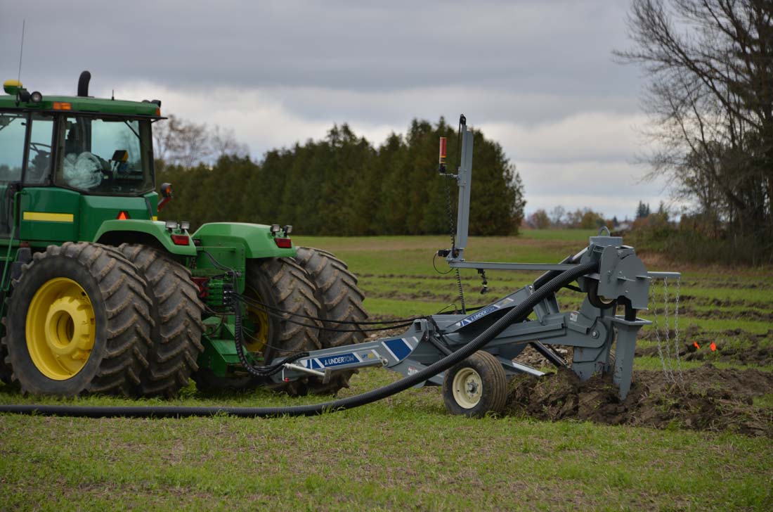 Baumalight tractor drainage plow